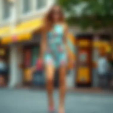 Trendy shorts dress suited for spring