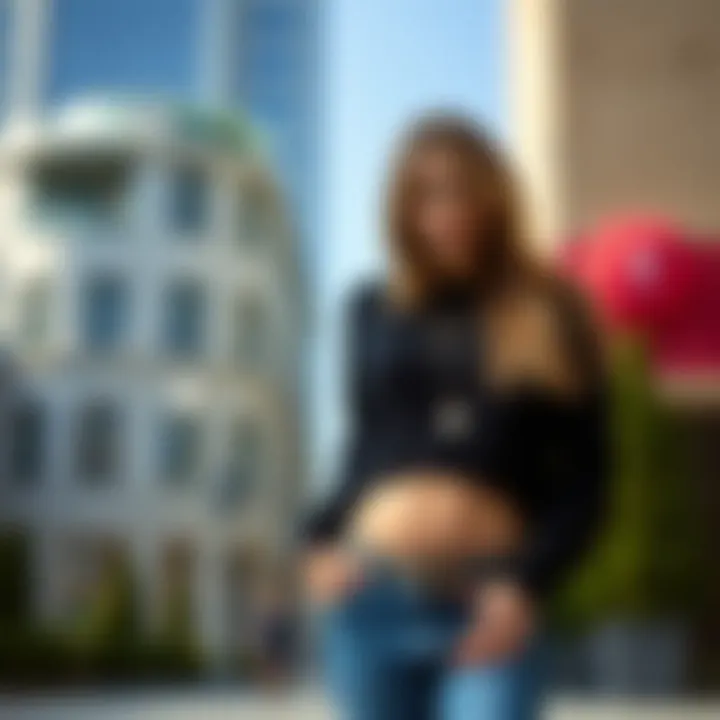 Casual Black Crop Sweater with Layered Accessories Casual look featuring a black crop sweater with layered accessories