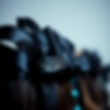 Historical collection of black ribbon hair accessories showcasing their evolution