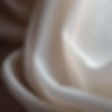 Close-up of luxurious chiffon fabric texture