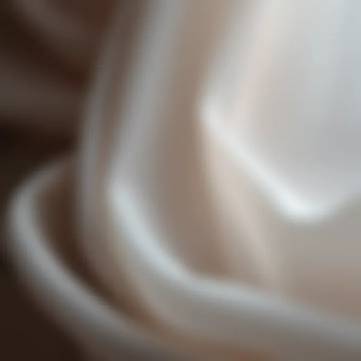 Close-up of luxurious chiffon fabric texture