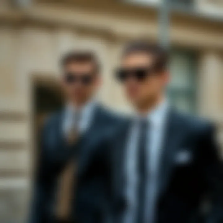 Stylish black suit combinations