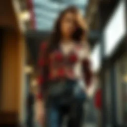 Chic soul leather pants styled with a vintage top