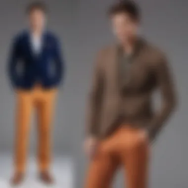 Versatile Styling Options Man pairing athletic fabric trousers with a blazer