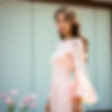 Elegant straight cut dress showcasing modern design