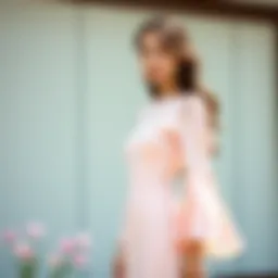 Elegant straight cut dress showcasing modern design