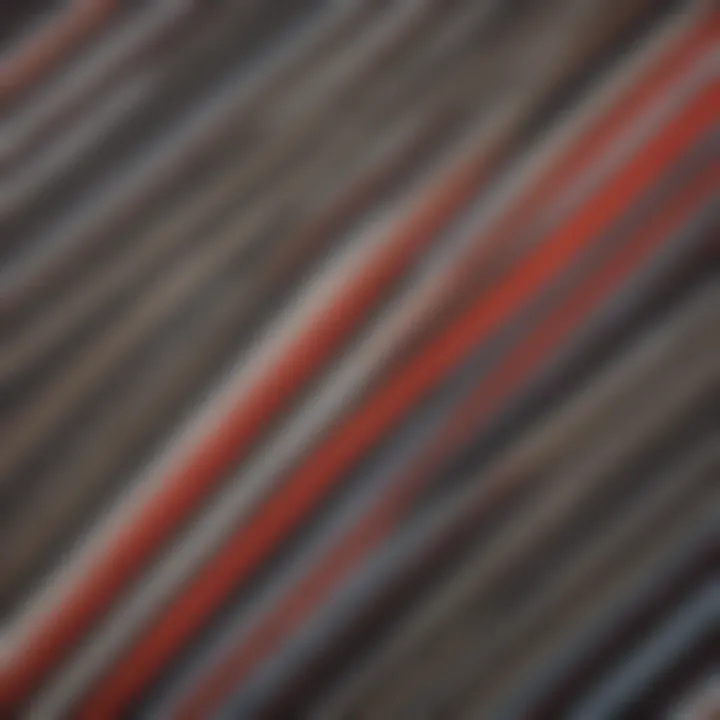 Close-up of striped fabric texture