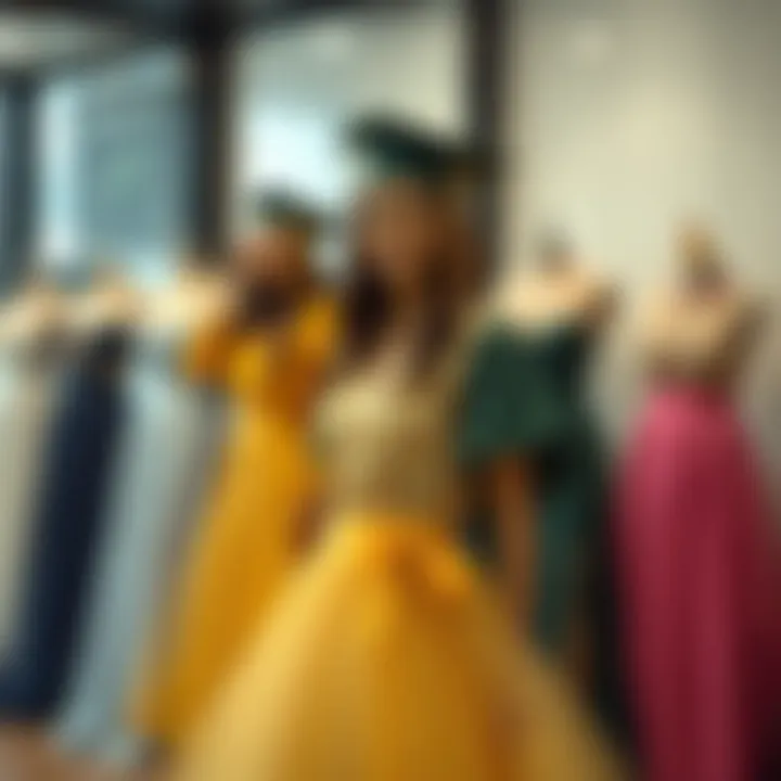 Stylish graduation dress styles displayed