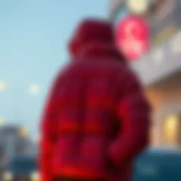 Stylish puffer jacket design showcasing modern aesthetics