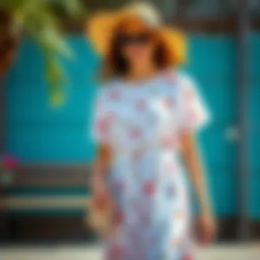 Stylish Summer Outfit Stylish summer outfit featuring a mercerized dress