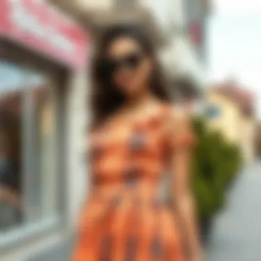 Stylish outfit ideas featuring one-shoulder midi dress