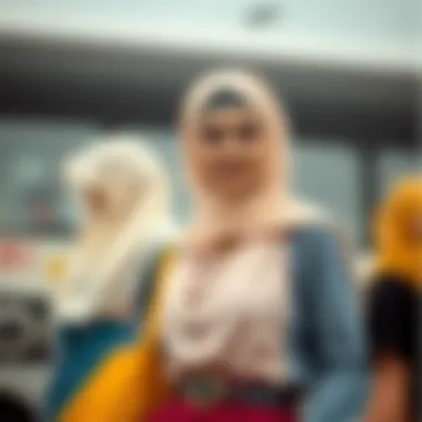 Stylish Hijab and Attire Combos Stylish combination of hijabs and modest attire