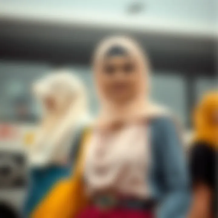 Stylish Hijab and Attire Combos Stylish combination of hijabs and modest attire