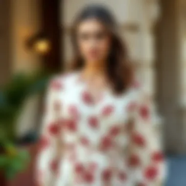 Seasonal trends highlighted in a beautiful wrap dress