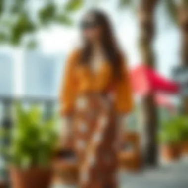 Fashion-forward look with unique skirt styles