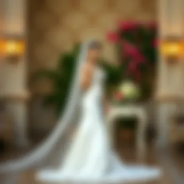 Timeless bridal gown in classic white with a vintage flair