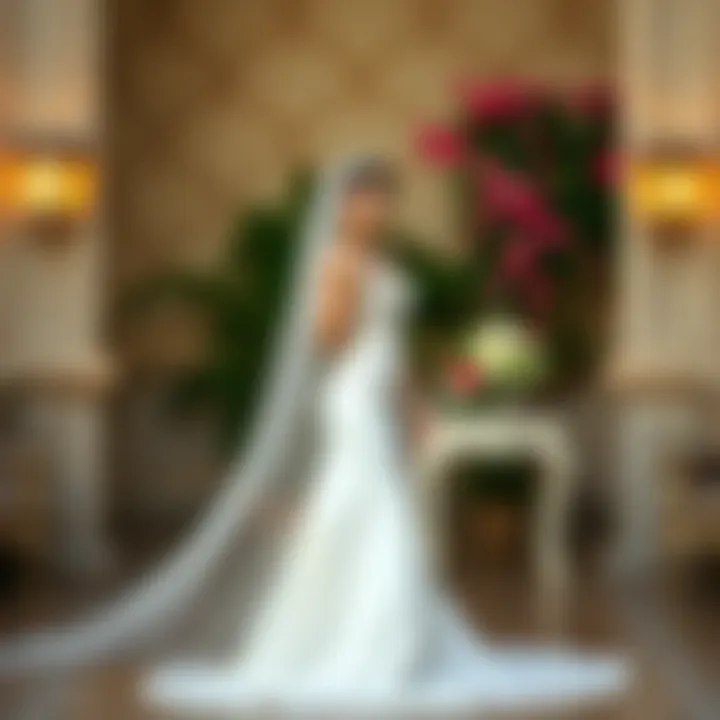 Timeless bridal gown in classic white with a vintage flair