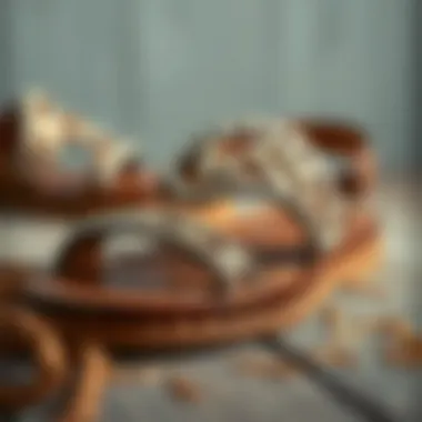 Close-up of Tokalı Sandalet highlighting craftsmanship