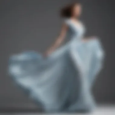 Graceful Flowing Silhouette Gown Graceful long gown with a flowing silhouette