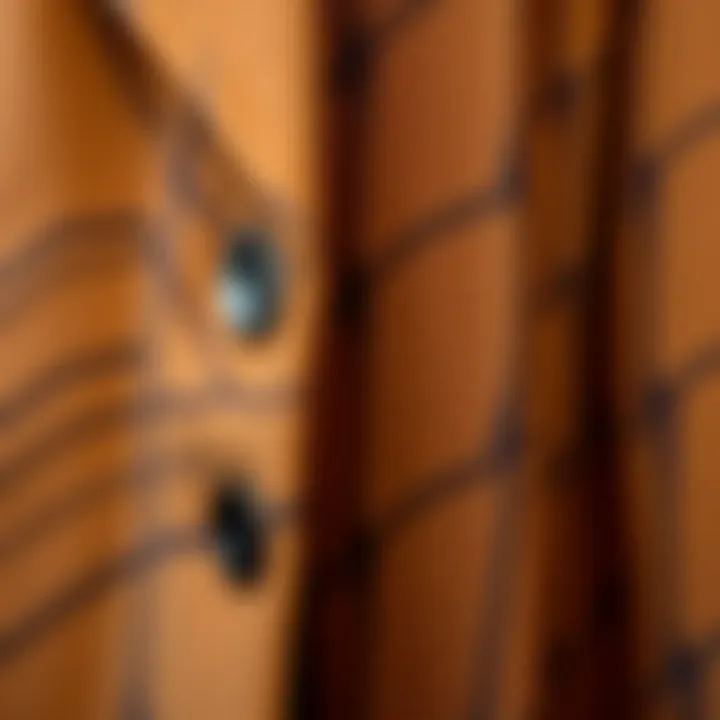 Detailed fabric texture of a stylish long coat