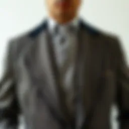 Elegant suit showcasing fine craftsmanship