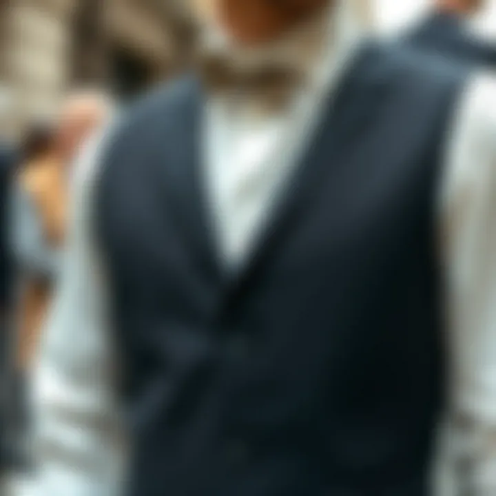 An infographic illustrating the historical evolution of vests in fashion.