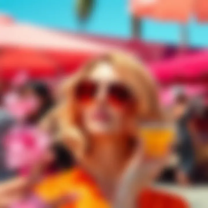 Vibrant colors representing summer trends