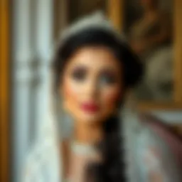 Elegant bridal makeup look