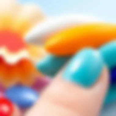 A showcase of trendy summer color palettes for nail designs