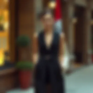 Chic long vest for evening wear