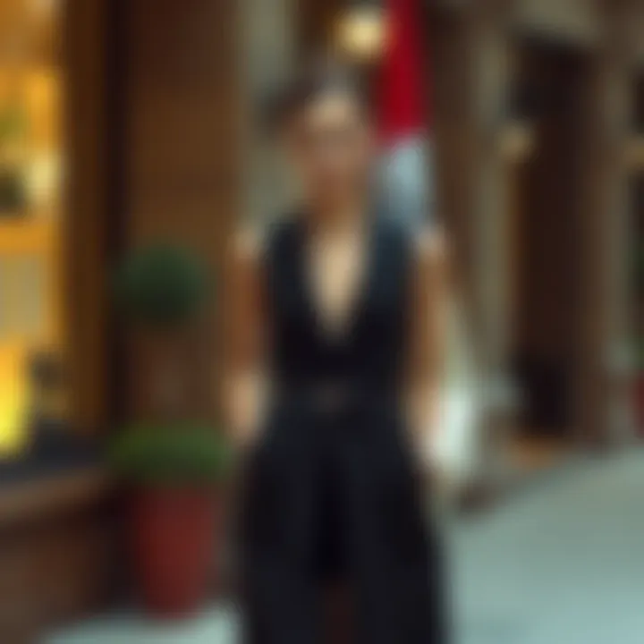 Chic long vest for evening wear