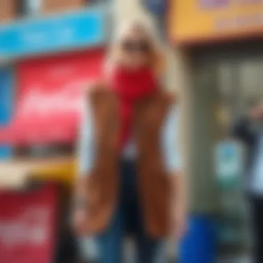 Versatile long vest for various styles