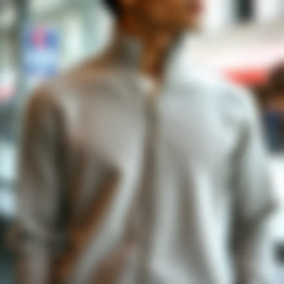 A stylish zip-up sweater showcasing contemporary design elements.